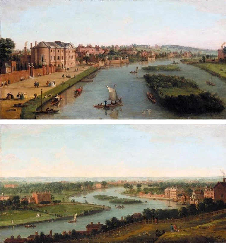 Vista del Tamigi a Richmond e Cholmondeley